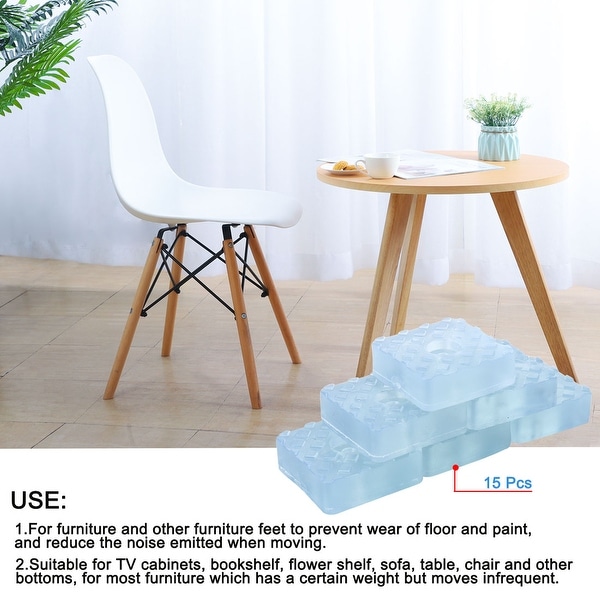 Transparent Anti Scratch Rubber Furniture Leg Feet Caps Table Leg Protect Cover 