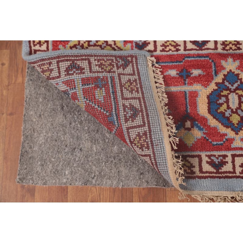 Light Blue Heriz-Serapi Oriental Area Rug Handmade Wool Carpet - 8'0"x 10'1"