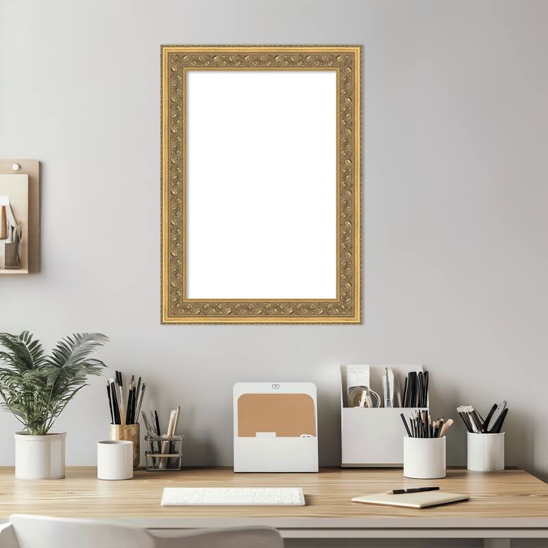 Carter Dark Gold Framed Dry Erase Magnetic Board
