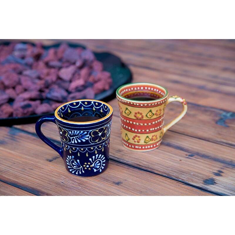 The Curated Nomad Somerset Handmade Pottery Flared Mugs (Set of 2)