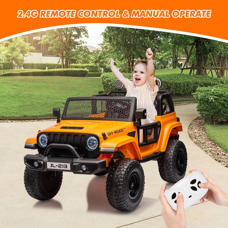 24V 2-Seater Switchable Electric Ride on Car Toy Truck for Kids Best Gift