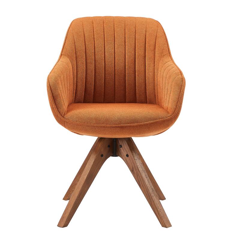 Art Leon Modern Wood Swivel Chair with Oak Legs