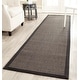 preview thumbnail 36 of 38, SAFAVIEH Natural Fiber Edle Border Sisal Rug 2'6" x 10' Runner - Grey