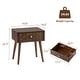 preview thumbnail 8 of 15, COSIEST Mid-Century Honeycomb 4 Legs Nightstands with Drawers
