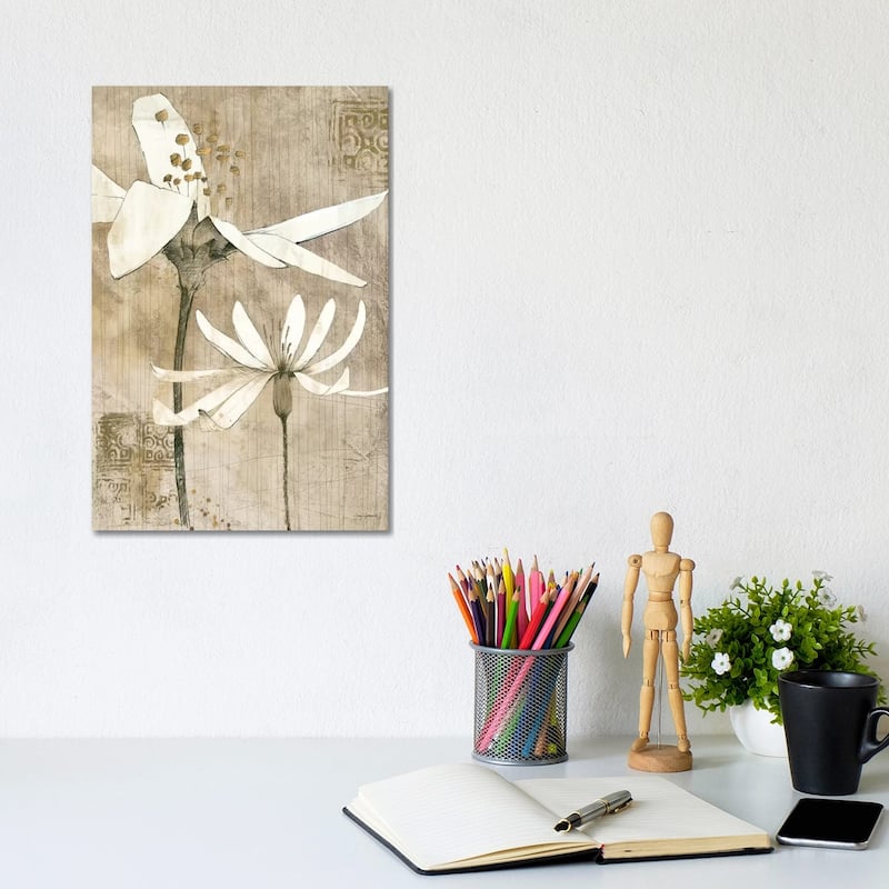 iCanvas "Pencil Floral II " by Avery Tillmon Canvas Print - 12x8x0.75