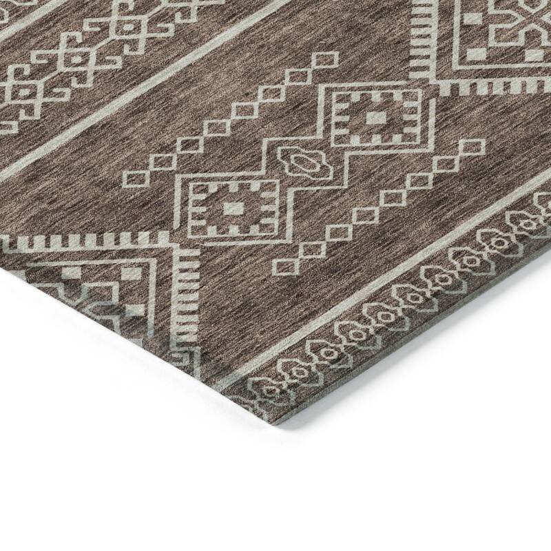 HomeRoots Southwestern Transitional Rectangle Outdoor Rug