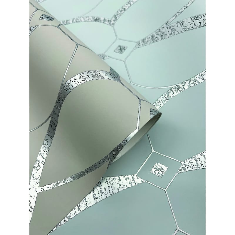 Fontaine, Graceful Geo 26.9' L X 27" W, Wallpaper Roll