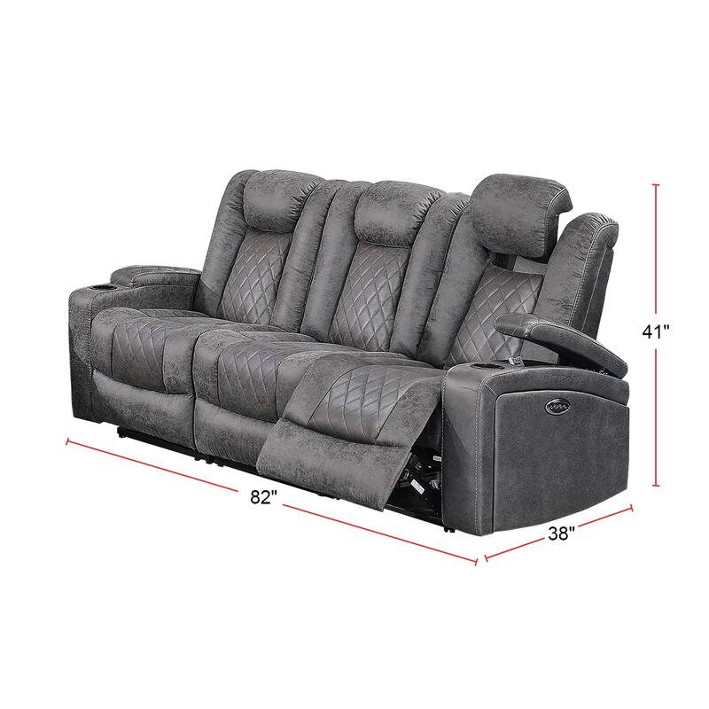 Power Sofa With Cup Holders