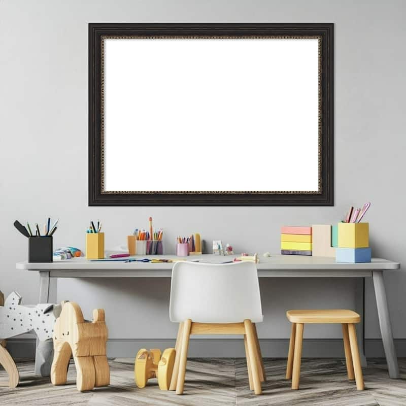 Amanti Art Accent Bronze Narrow Framed Dry Erase Magnetic Board