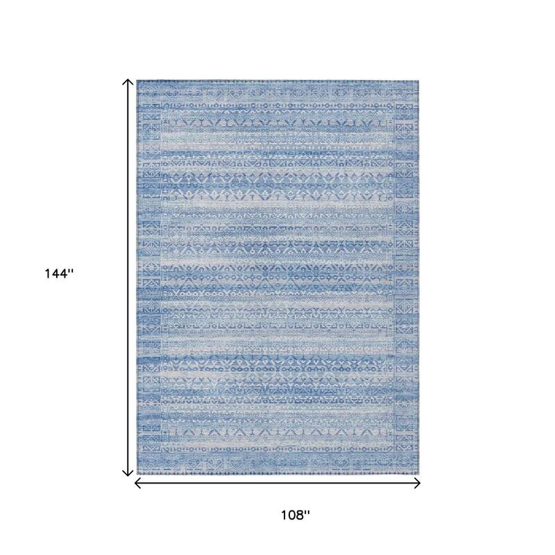 HomeRoots Striped Transitional Rectangle Outdoor Rug