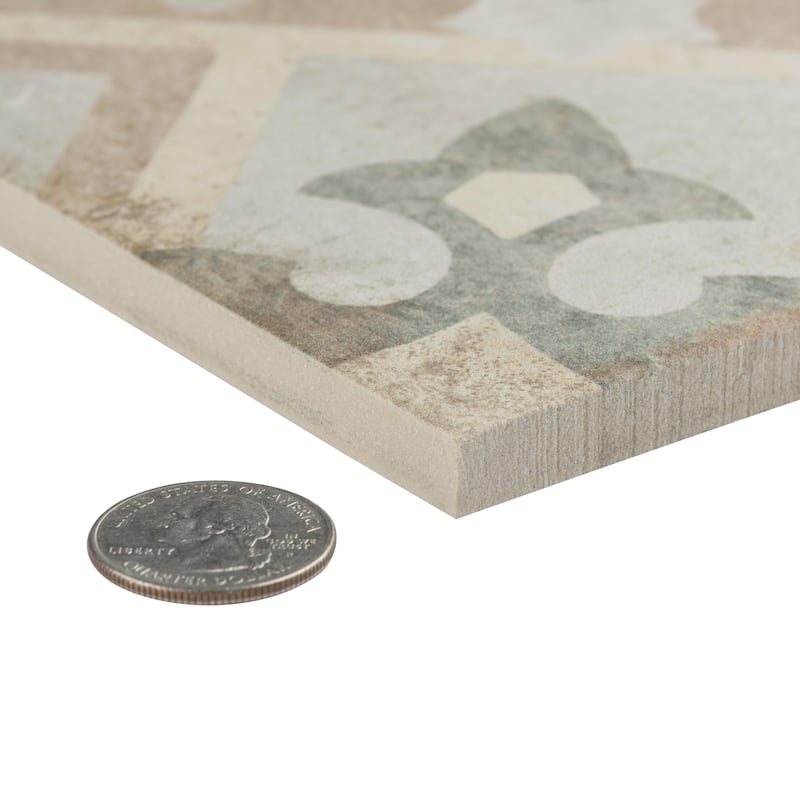 Merola Tile D'Anticatto Decor Laterza 8-3/4" x 8-3/4" Porcelain Floor and Wall Tile