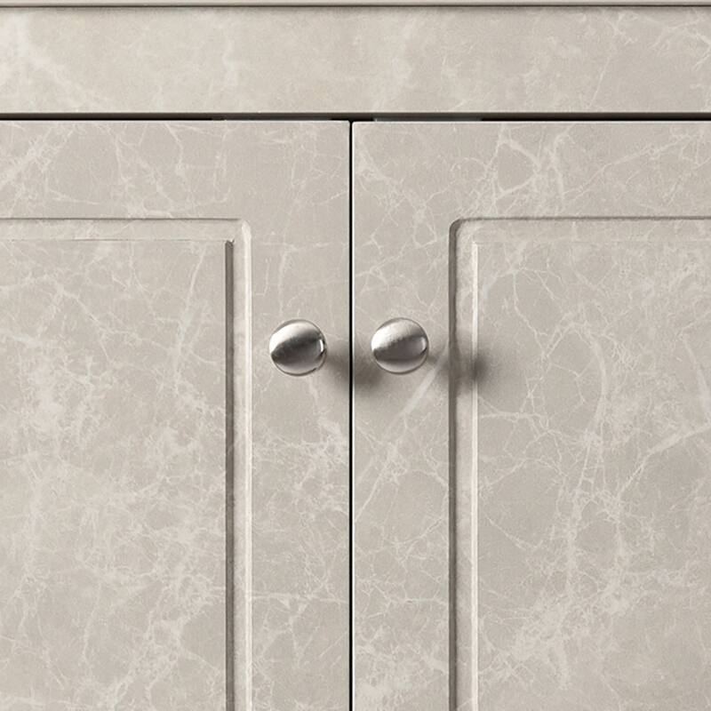 Modern Stylish Triangle Corner Storage Cabinet with Two Adjustable Internal Shelves