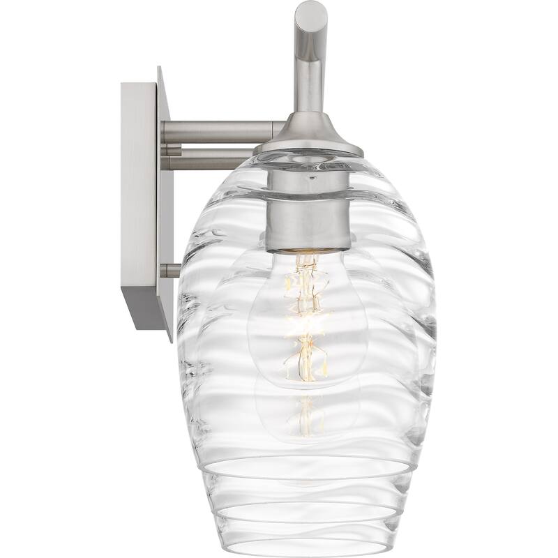 Lucy 3-Light Brushed Nickel Bath Light