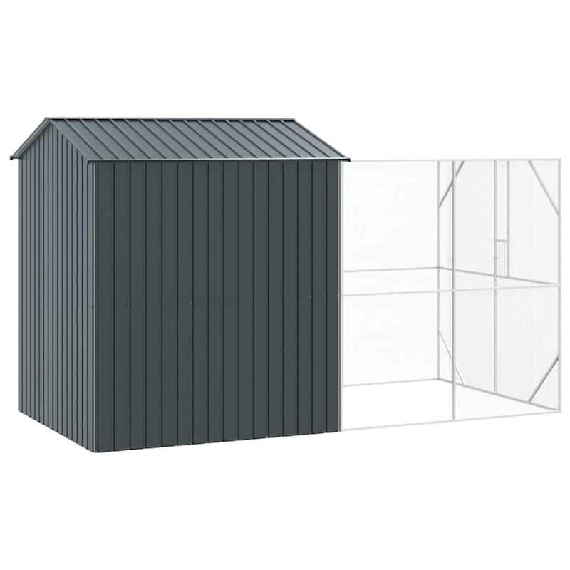 vidaXL Bird Cage Anthracite Galvanized steel