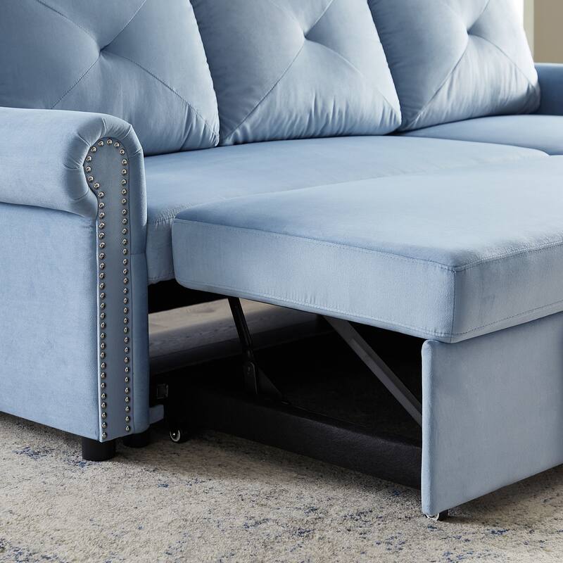 83" L-Shape Sectional Sofa with Storage Chaise