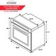 preview thumbnail 5 of 11, Cosmo 30 in. 5 cu. ft. Single Electric Wall Oven with True European Convection and Self-Cleaning