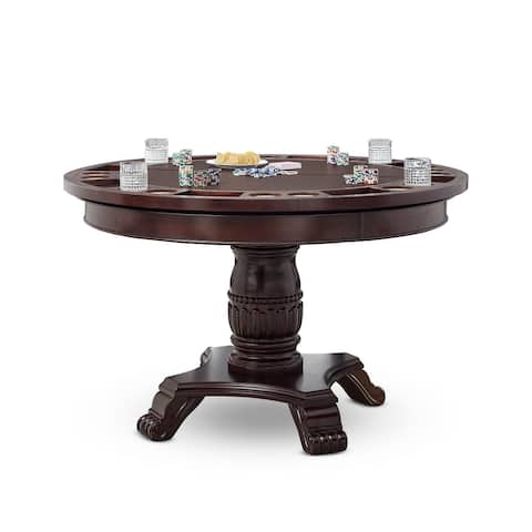 Gracewood Hollow Djaout Round Cherry Table with Removable Top