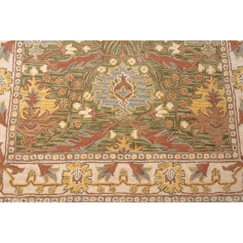 Bashian Alyssa Light Green Transitional Area Rug