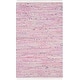 preview thumbnail 71 of 72, SAFAVIEH Handmade Rag Rug Arabelle Stripe Cotton Rug 4' x 6' - Light Pink/Multi