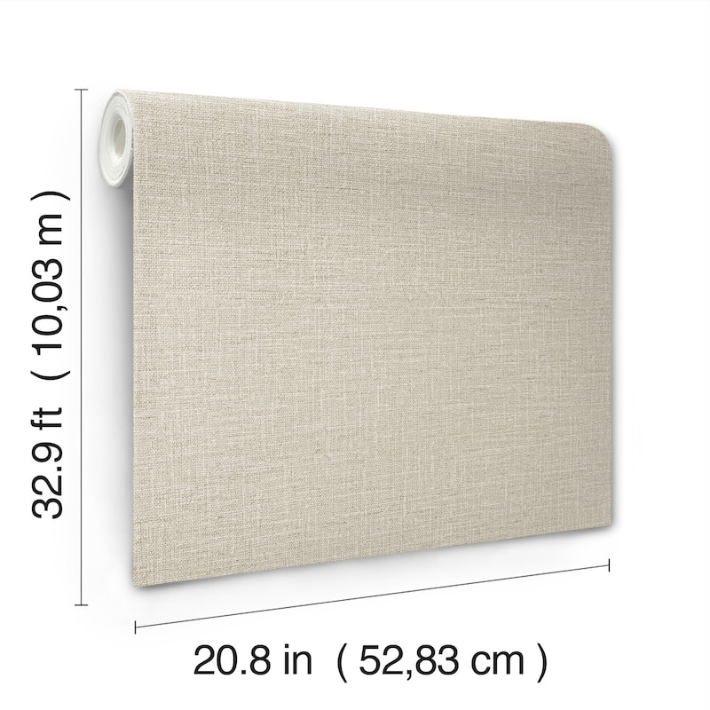 York Wallcoverings Loom Warm Grey Wallpaper