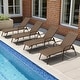 preview thumbnail 1 of 49, VredHom Outdoor Patio Adjustable Chaise Lounges Chairs with Arms (Set of 2/4 )