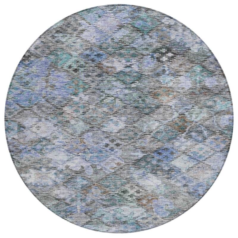 HomeRoots Floral Traditional Rectangle Outdoor Rug