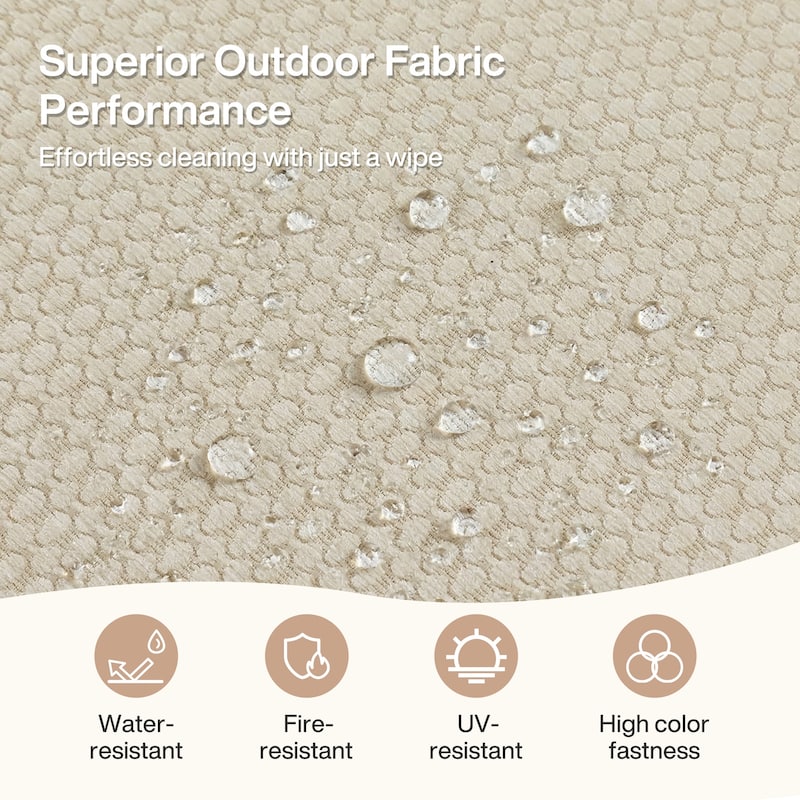 50.39'' Wide Outdoor Patio Sofa With Cushions