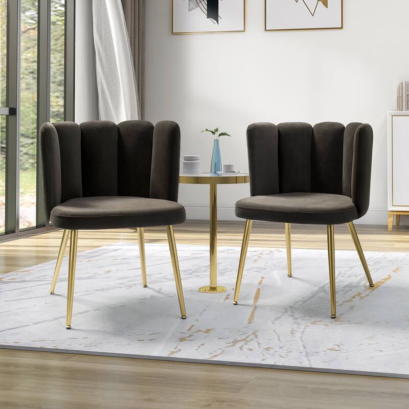 Anjela Side Chair with Tufted Back Set of 2