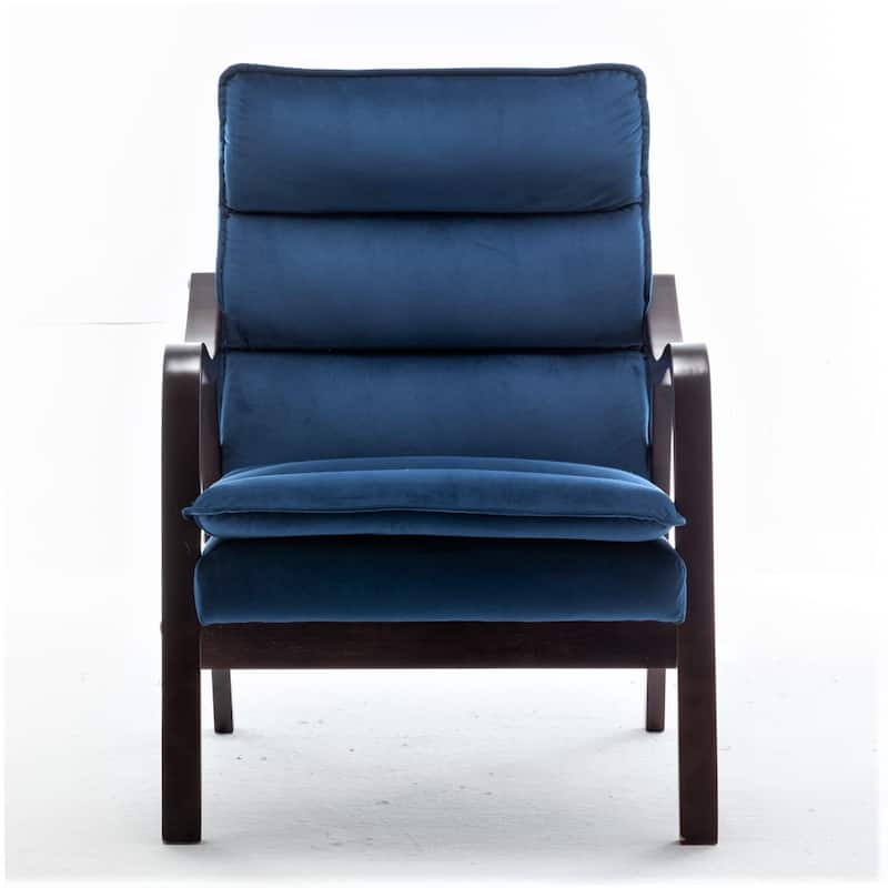 Clovis 24.8" Wide Mid-Century Modern Velvet Armchair