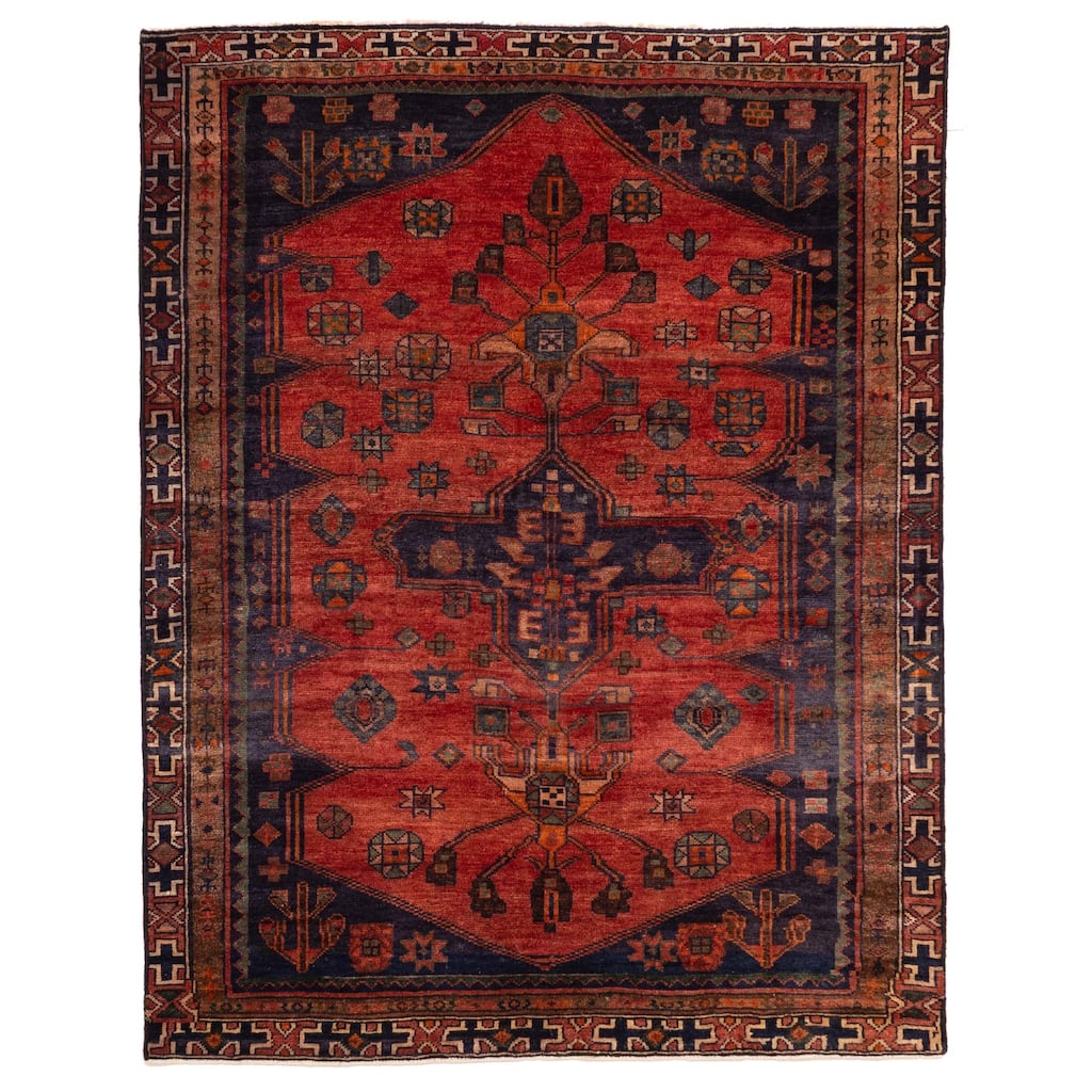 ECARPETGALLERY Hand-knotted Konya Anatolian Red Wool Rug - 5'2 x 6'8