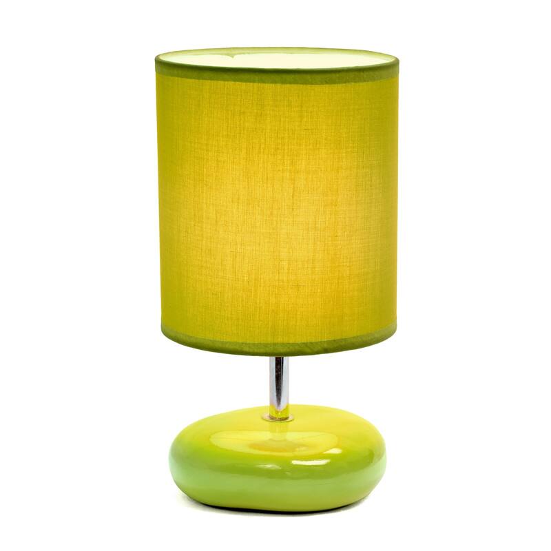 Bedside Stone Table Lamp - 10.25" - Green