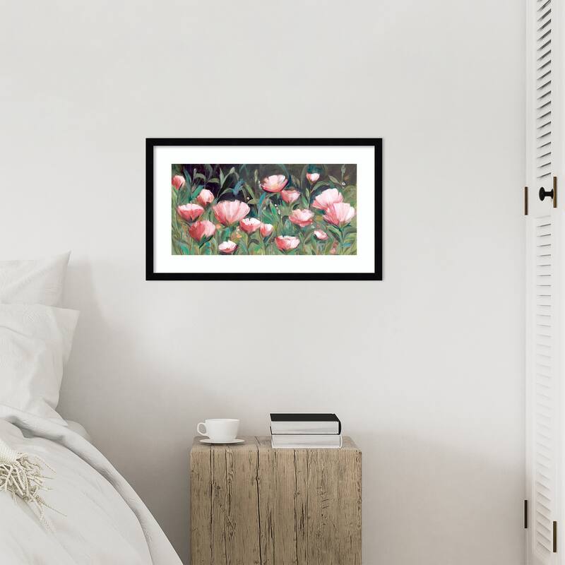 Evening Blossoms by Hannah Dawson Wood Framed Wall Art Print