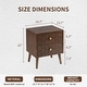 preview thumbnail 13 of 15, COSIEST Mid-Century Honeycomb 4 Legs Nightstands with Drawers