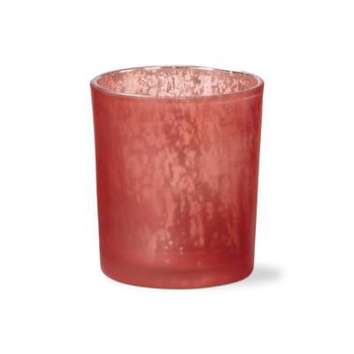 Illuminate Mercury Glass Tealight Votive Candle Holder Fushcia Tabletop Mantel Wedding Decorations, 4.0 inch