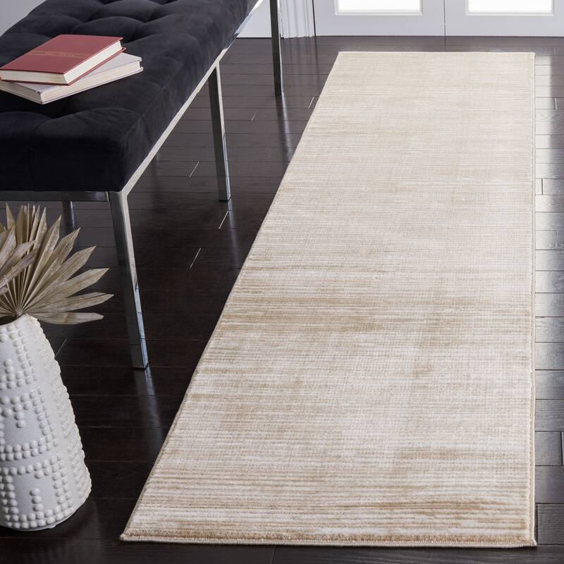 SAFAVIEH Vision Tanasa Modern Ombre Tonal Rug - 2'2" x 8' Runner - Cream