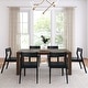 preview thumbnail 23 of 23, Modern 72-inch Rectangle Dining Table Set with 6 Chairs