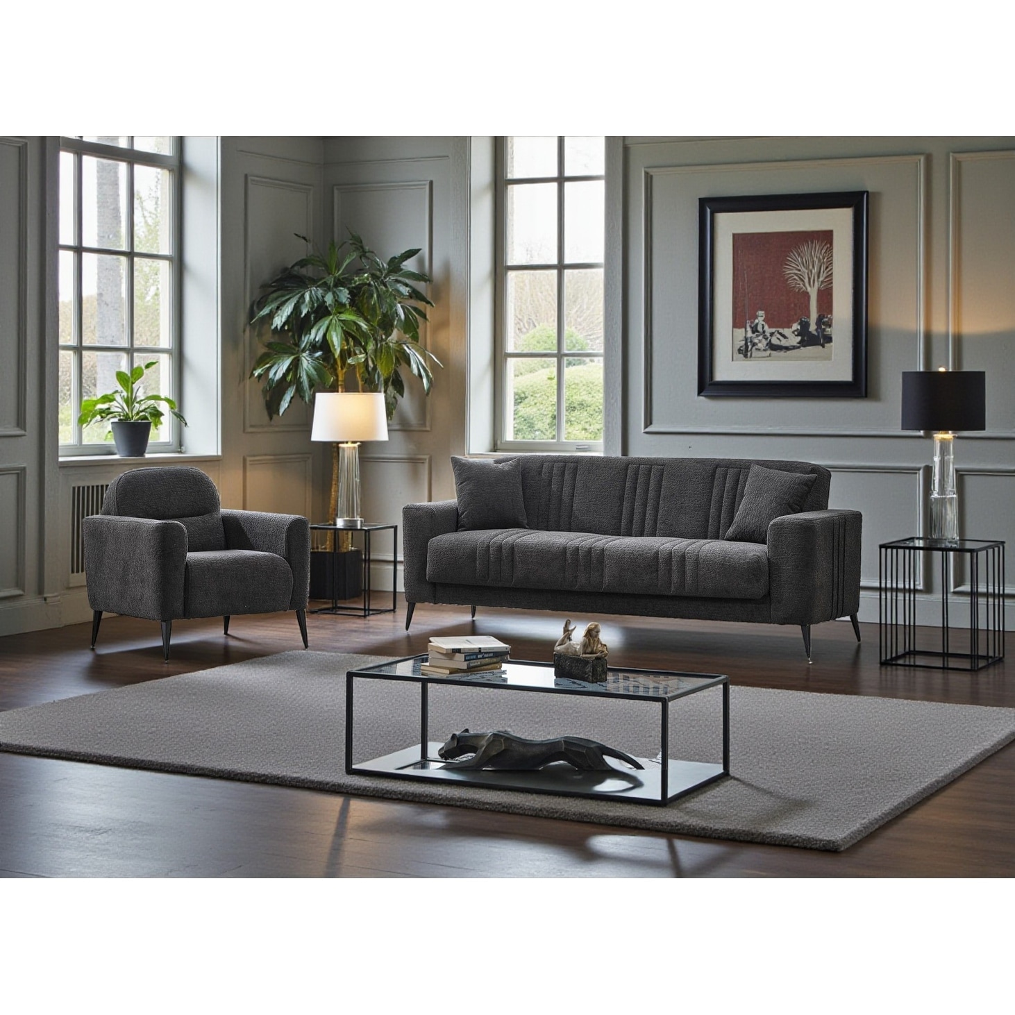 Semedo 3 Pieces Living Room Sets 1 Sofa 2 Chair