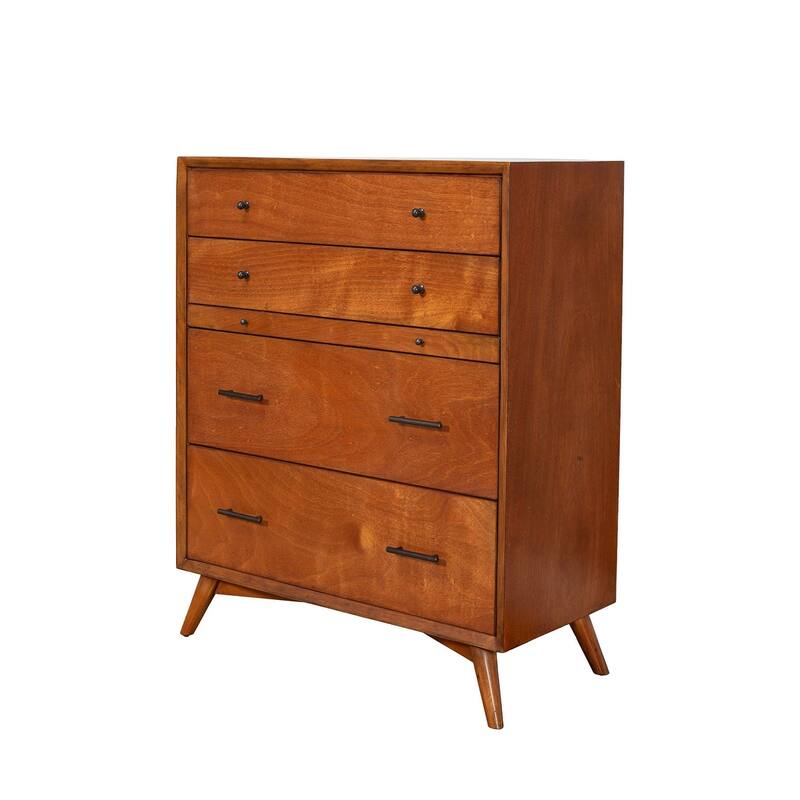 Mid-century 4-drawer Chest - Brown