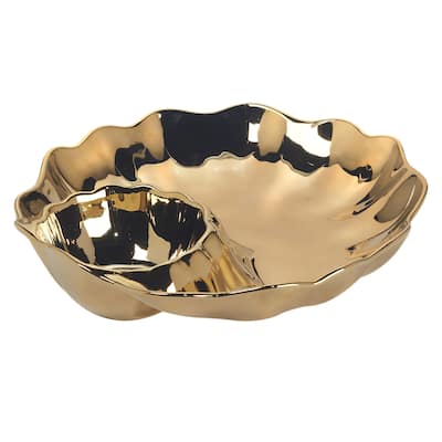 Certified International Gold Coast Chip & Dip Server 12" x 2.5" - 12" x 2.5"
