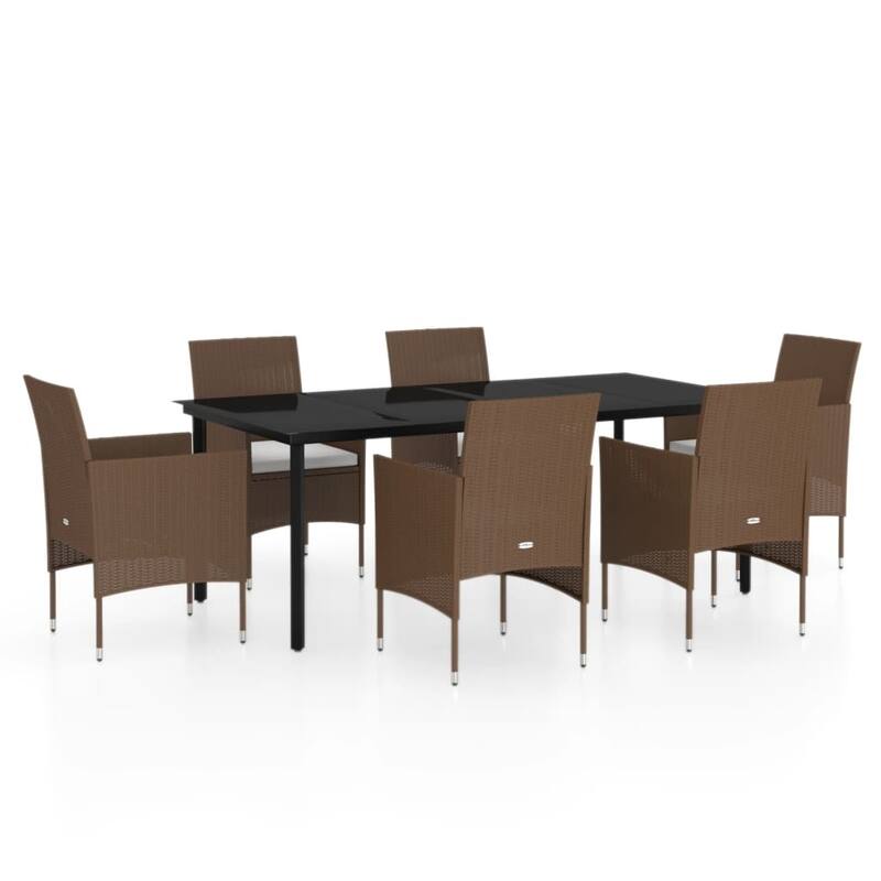 vidaXL Patio Dining Set Outdoor Dining Set Table and Chair Set for Garden