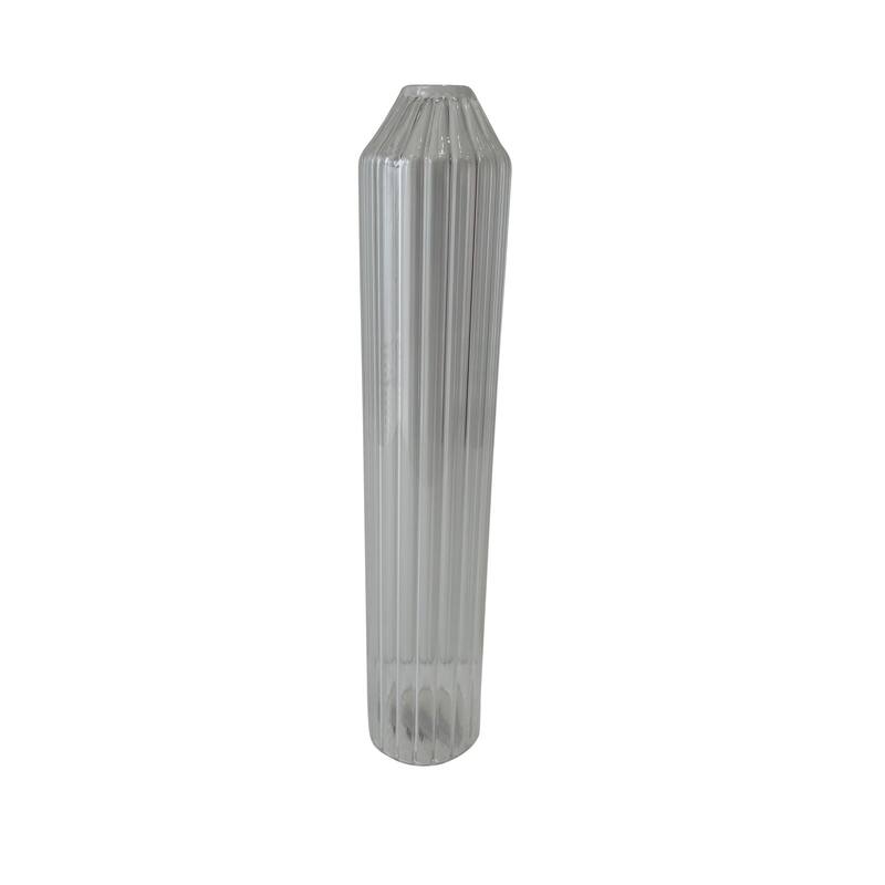 Glass Tabletop Bottle Vase - 14" - Clear