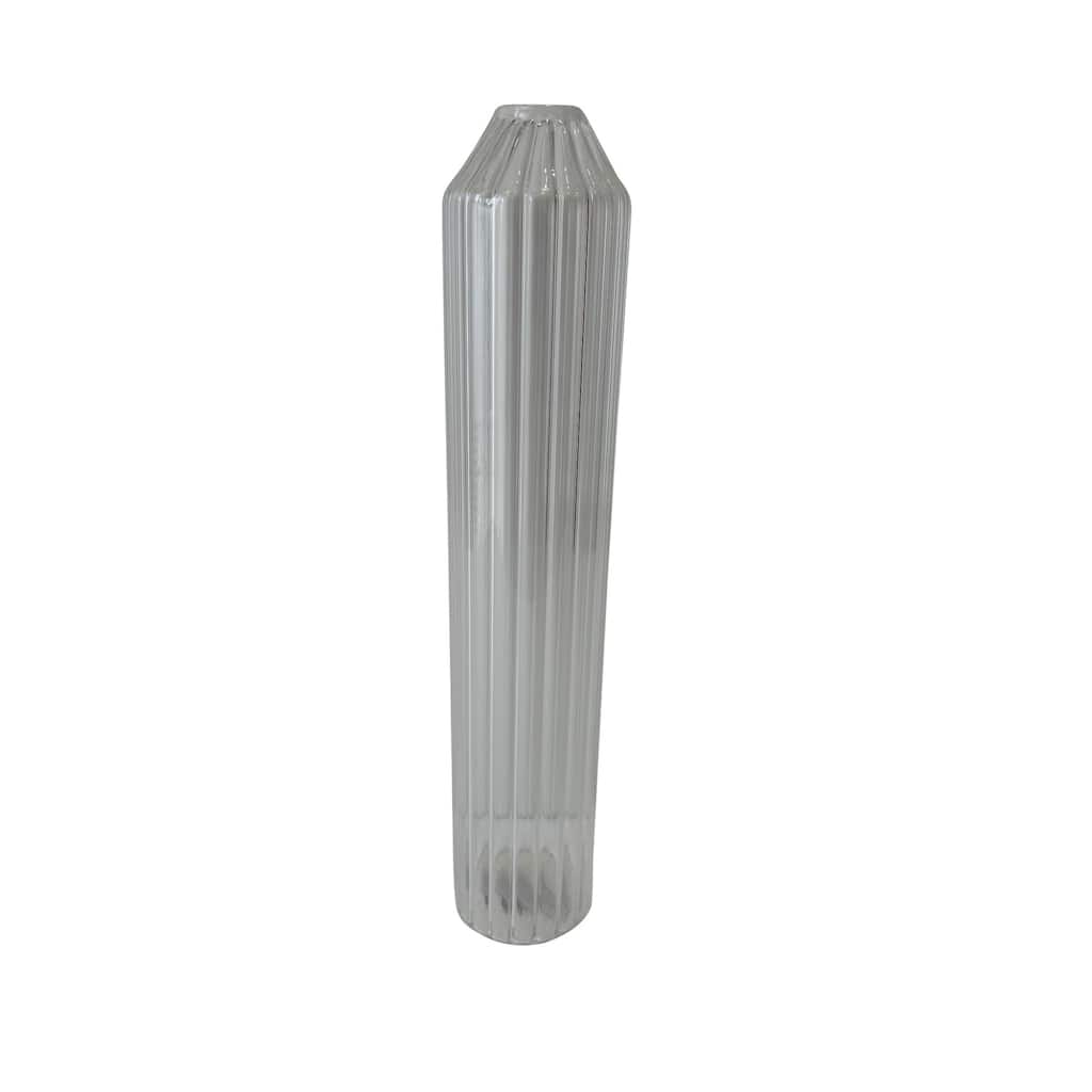 Glass Tabletop Bottle Vase - 14" - Clear