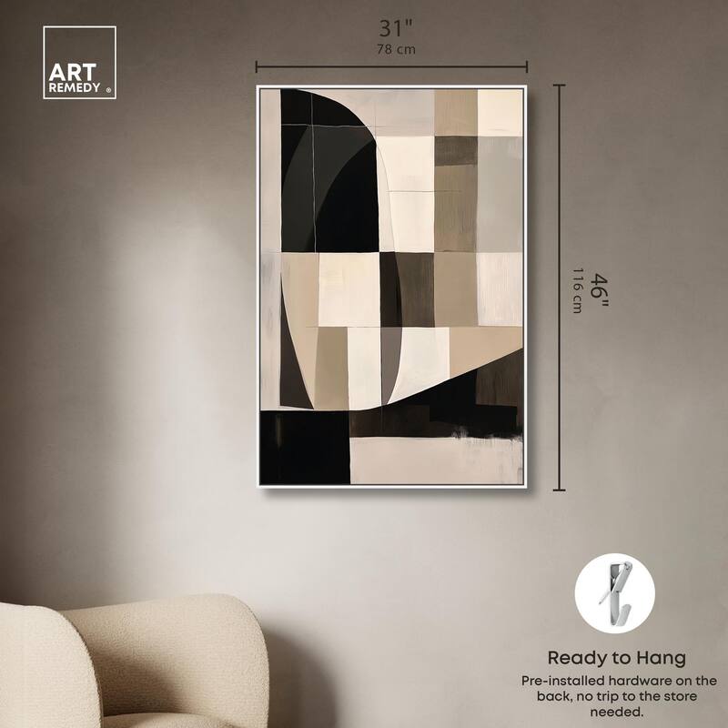 Modern Shapes II Canvas by Art Remedy