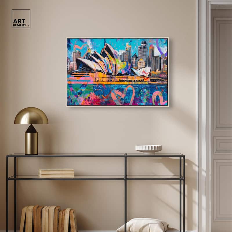 Sydney Opera Graffiti Canvas by Art Remedy
