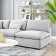 preview thumbnail 47 of 74, Commix Down Filled Overstuffed Velvet 5-Piece Sectional Sofa