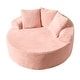preview thumbnail 21 of 43, XIZZI Modern Round Plush Lounge Sofa with Cushions