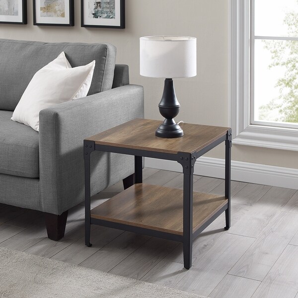 Walker Edison Witten Angle Iron Side Tables (Set of 2) - Bed Bath