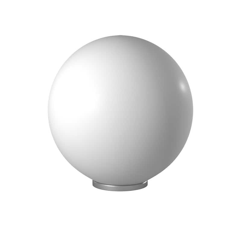 Eglo Rondo White Table Lamp with Silver Finish