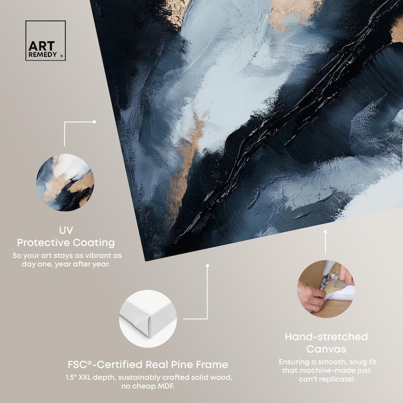 Golden Spark I Canvas by Art Remedy, Gallery Wrapped