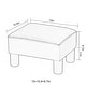 preview thumbnail 6 of 20, Adeco Faux Leather Ottoman Foot Rest Stool Square Padded Seat Ottoman